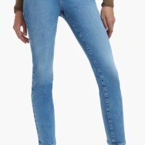 Good American Good Classic Crossover High Waist Jeans